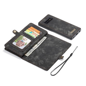 CaseMe 2-i-1 Multifunktionel Samsung Galaxy S10+ Pung - Grå