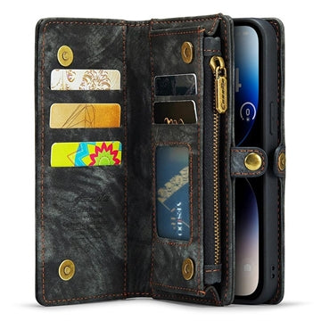 Caseme 2-i-1 Multifunktionel iPhone 12/12 Pro Pung - Sort
