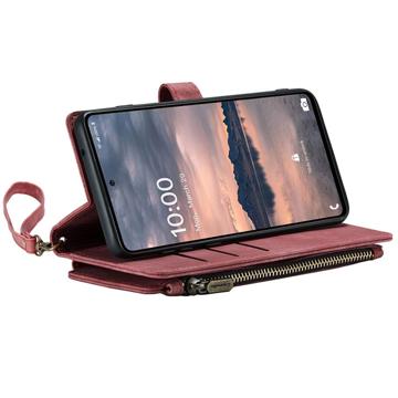 Caseme C30 Multifunktionel Samsung Galaxy A33 5G Pung - Rød