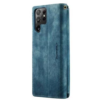 Caseme C30 Multifunktionel Samsung Galaxy S22 Ultra 5G Pung - Blå