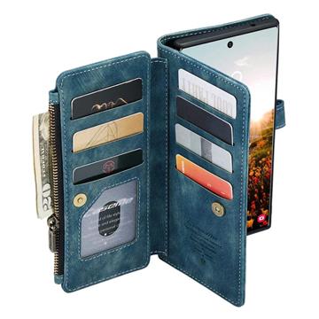 Caseme C30 Multifunktionel Samsung Galaxy S22 Ultra 5G Pung - Blå