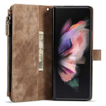 Caseme C30 Multifunktionel Samsung Galaxy Z Fold4 Pung - Brun