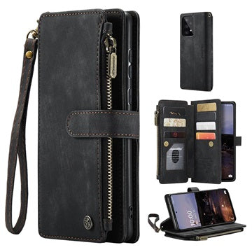 Caseme C30 Multifunktionel Samsung Galaxy A33 5G Pung - Sort