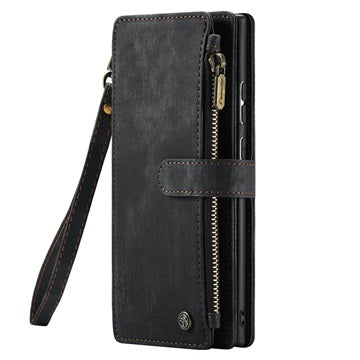 Caseme C30 Multifunktionel Samsung Galaxy S22 Ultra 5G Pung - Sort