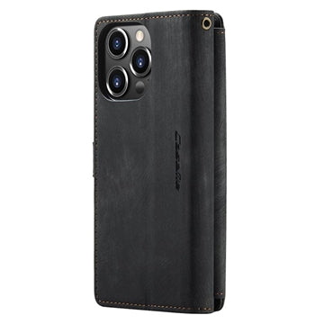 Caseme C30 Multifunktionel iPhone 14 Pro Pung - Sort