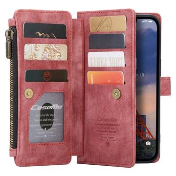 Caseme C30 Multifunktionel iPhone 14 Plus Pung - Rød