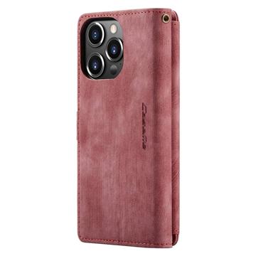 Caseme C30 Multifunktionel iPhone 14 Pro Pung - Rød