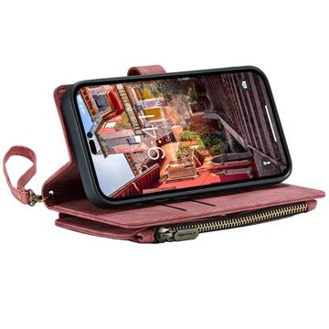 Caseme C30 Multifunktionel iPhone 14 Pro Pung - Rød