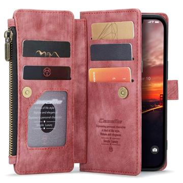 iPhone 14 Caseme C30 Multifunktionel Pung - Rød