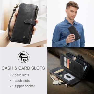 iPhone 15 Caseme C30 Multifunktionel Pung - Sort