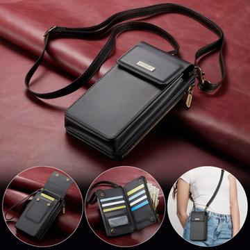 Caseme ME50 Universal Crossbody-taske m. RFID-beskyttelse - 4"-7.3" - Sort