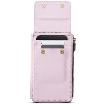Caseme ME50 Universal Crossbody-taske m. RFID-beskyttelse - 4"-7.3" - Pink