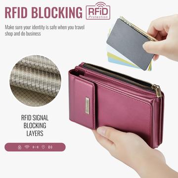 Caseme ME50 Universal Crossbody-taske m. RFID-beskyttelse - 4"-7.3" - Rød