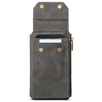 Caseme Me40 Universal RFID-skuldertaske - 4"-7.5" - Kaffe