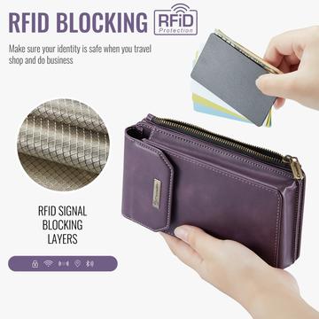Caseme Me40 Universal RFID-skuldertaske - 4"-7.5" - Lilla