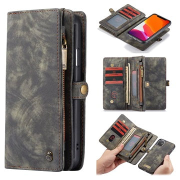 Caseme 2-i-1 Multifunktionel iPhone 11 Pung - Grå