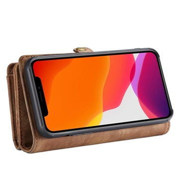CaseMe 2-i-1 Multifunktionel iPhone 11 Pro Pung - Brun