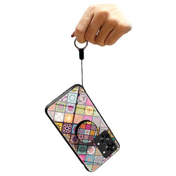 Checkered Pattern OnePlus Nord 2T Hybrid Cover - Farverig Mandala