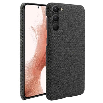 Samsung Galaxy S23 5G Stofbelagt Plastikcover - Sort