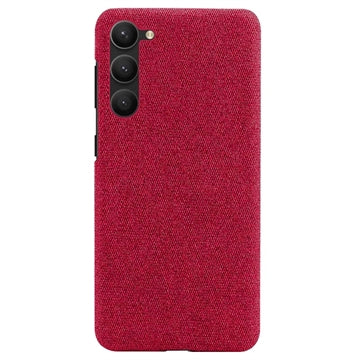 Samsung Galaxy S23 5G Stofbelagt Plastikcover - Rød