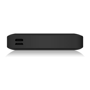 Kompakt Solcelle-Powerbank - 10000mAh, 3xUSB-A - Sort