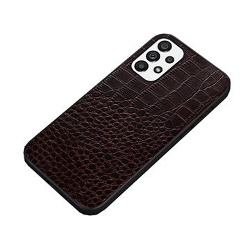 Krokodille Series Samsung Galaxy A53 5G Hybrid Cover - Kaffe
