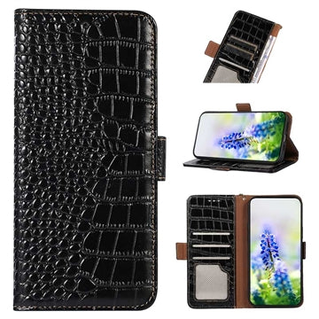 Crocodile Series OnePlus Nord CE 3 Lite/N30 Læderpung med RFID - Sort