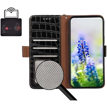 Crocodile Series OnePlus Nord CE 3 Lite/N30 Læderpung med RFID - Sort