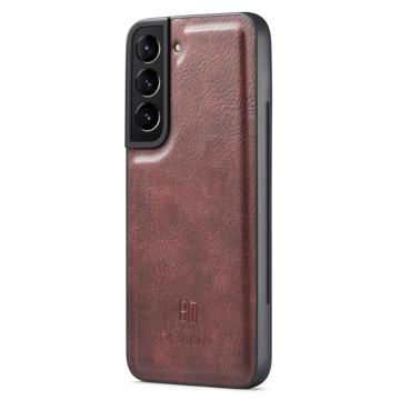 DG.Ming Samsung Galaxy S23+ 5G Læderpung med Aftagelig Cover - Vinrød