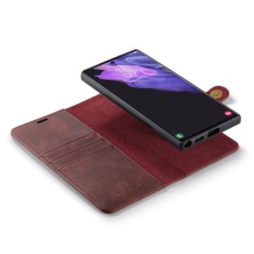 DG.Ming Samsung Galaxy S23 Ultra 5G Læderpung med Aftageligt Cover - Vinrød