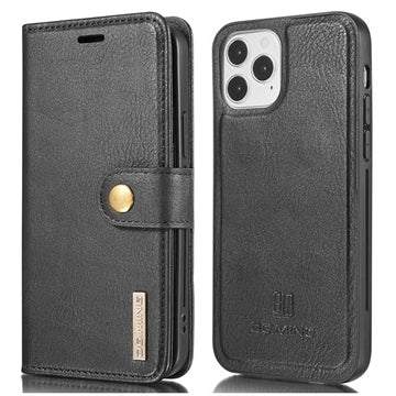 iPhone 13 Pro Max DG.Ming Læderpung med Aftageligt Cover - Sort