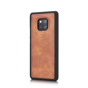 DG.Ming Huawei Mate 20 Pro Læderpung med Aftageligt Cover - Brun