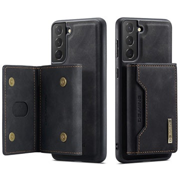 DG.Ming M2 Samsung Galaxy S21 FE 5G Hybrid Cover med Pung - Sort