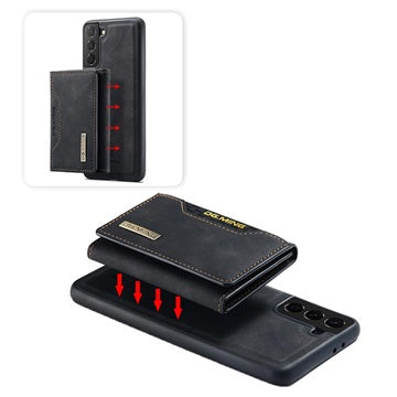 DG.Ming M2 Samsung Galaxy S21 FE 5G Hybrid Cover med Pung - Sort