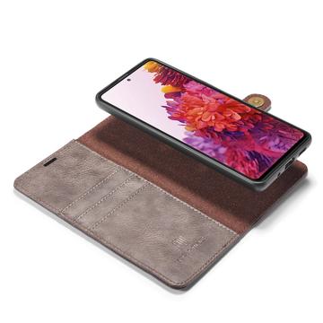 Samsung Galaxy S20 FE DG.Ming Læderpung med Aftageligt Cover - Grå
