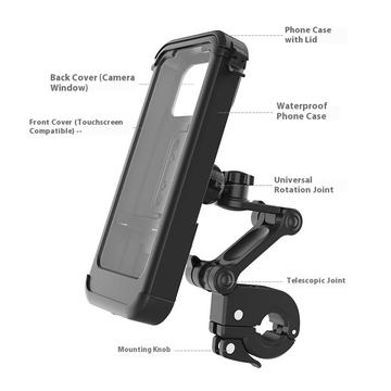 DS-MT3 Vandtæt smartphoneholder til cykel/motorcykel - sort