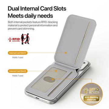 Dux Ducis Arch magnetisk MagSafe-kortholder med RFID - sort / grå