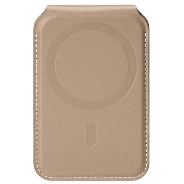 Dux Ducis Papo RFID-blokerende magnetisk kortholder og stativ - MagSafe-kompatibel - Khaki