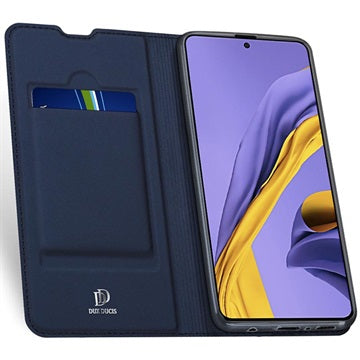 Dux Ducis Skin Pro Samsung Galaxy A51 Flip Cover med Kortholder - Mørkeblå