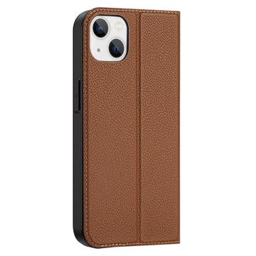 Dux Ducis Skin X2 iPhone 14 Plus Flip Cover - Brun