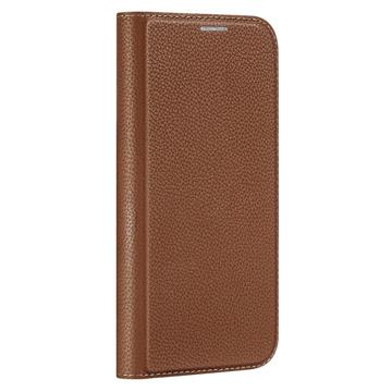 Dux Ducis Skin X2 iPhone 14 Plus Flip Cover - Brun