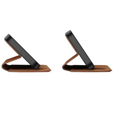 Dux Ducis Skin X2 iPhone 14 Plus Flip Cover - Brun
