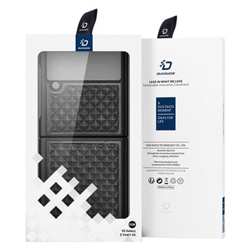 Dux Ducis Venice Samsung Galaxy Z Flip3 5G Læderbeklædt Cover - Sort