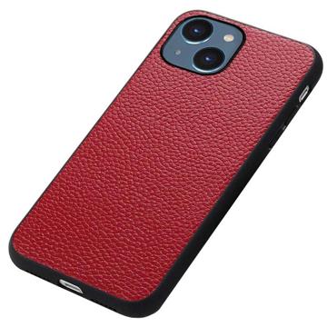 Elegant iPhone 14 Pro Max Läder Skal - Rød