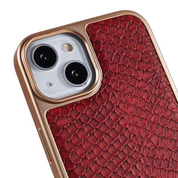 Fierre Shann Galvaniseret iPhone 14 Plus Belagt Cover - Slangeskind - Rød
