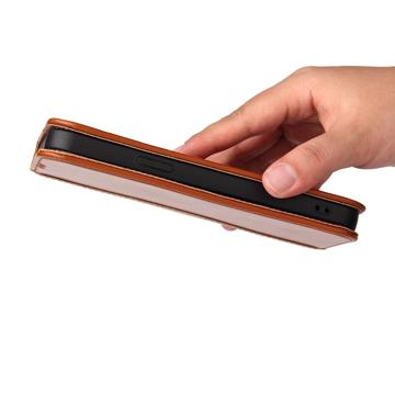 Fierre Shann iPhone 14 Pro Læderpung - Brun