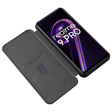 OnePlus Nord CE 2 Lite 5G Flip Cover - Karbonfiber - Sort