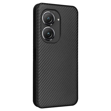 Asus Zenfone 9 Flip Cover - Karbonfiber - Sort