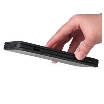OnePlus 10 Pro Flip Cover - Karbonfiber - Sort