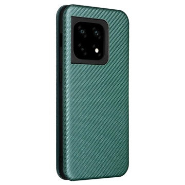 OnePlus 10 Pro Flip Cover - Karbonfiber - Grøn